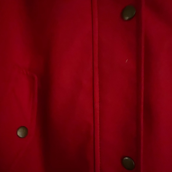 Talbots Donegal Funnel Neck Zip Red Cape - Picture 7 of 9